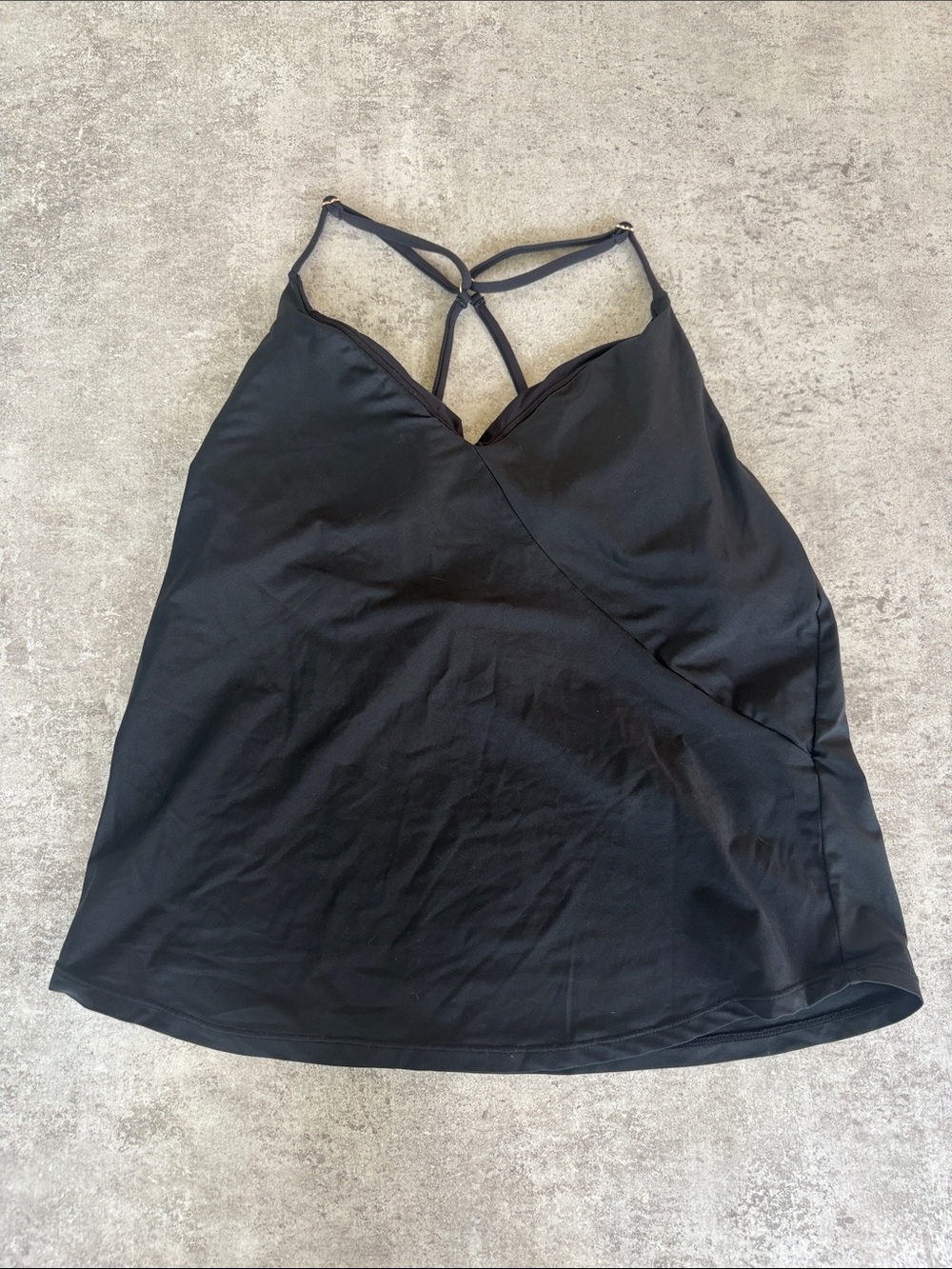 Carve Designs Black Swim Suit Top with White Logo